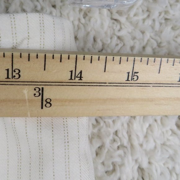 bebe* Women's Fully Lined Side Zipper Pinstripe Box Pleated Skirt~ Size 2 - Picture 5 of 10